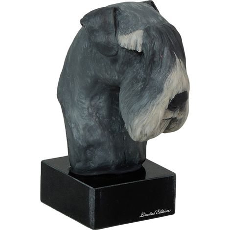 Schnauzer, Schnauzer - statuette peinte, figurine, réalisée par un artiste, marque Art-Dog (1/4)