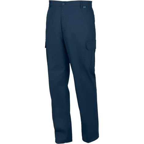 ISSALINE pantalon algodon trabajo azul 8030n europa m , Pantalón de trabajo algodón azul 8030N Europa (Talla M), un pantalón laboral cómodo y resistente diseñado para el uso profes