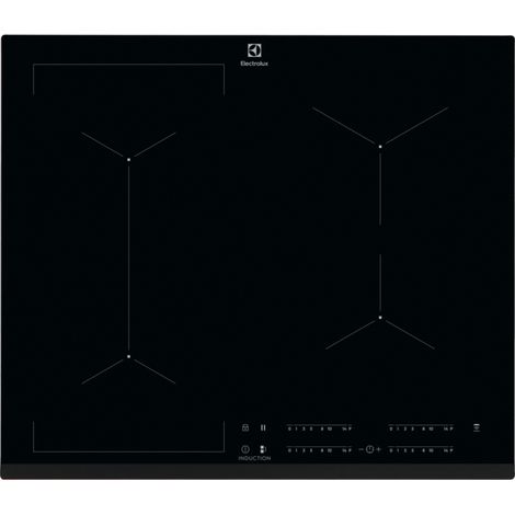 Electrolux – Plaque induction 4 foyers 590mm – Hotte intégrée – Puissance 7200W – Commande tactile – Fonction Boost et détection de casserole
