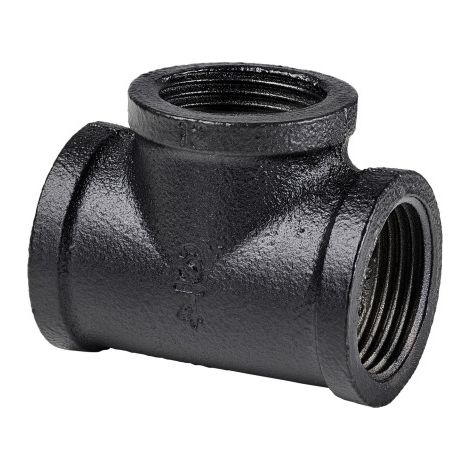 Dolle T-Verbinder für Pipe-Regalsystem 20 mm (3/4) schwarz matt