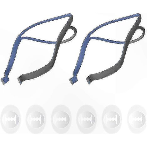 Ersatz-Kopfband für P10 Nasenmaske, 2er-Pack, verstellbare CPAP-Maske, 6 Positionen, Komfortzubehör, austauschbares Kopfband (1/5)