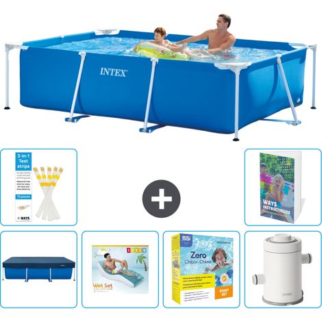 Rechteckiger Frame Pool - 260x160x65 cm - 7-teilig S135