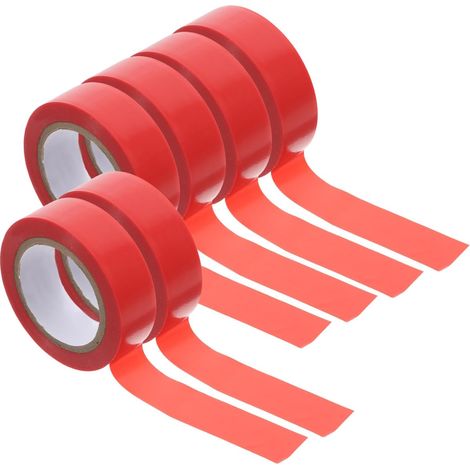 Lot de 6 rouleaux ruban isolant ignifugé plat à adhésif puissant pour (1/5)