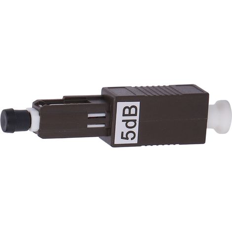 Atténuateur Fibre Optique MU/UPC-5DBMU, adaptateur bride monomode 1310-1550nm, femelle en céramique (1/5)