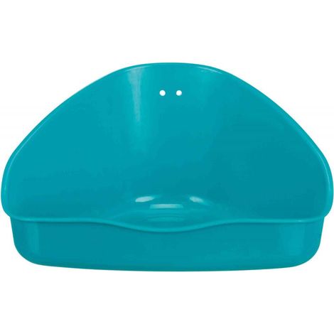 Bac à litière d'angle 16 x 7 x 12 cm en plastique – Pour hamsters et souris – Couleur aléatoire – Hygiénique et facile à nettoyer – Trixie (1/5)