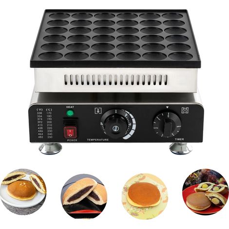 Crêpière, 900 W, 220 V, 33 32 20 cm, Plage de Température 50-300℃, Montage de Bureau (1/5)
