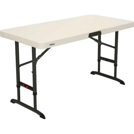 Lifetime Kunststoff Klapptisch Camping weiß 122x61x86 cm