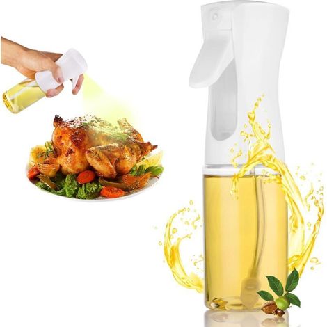 Speiseölspray, Olivenölspray, Kochspray für Salat und Pizza, Ölsprühflasche, 200-ml-Sprühflasche in Lebensmittelqualität, Küchenzubehör