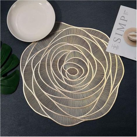 Set De Table - Pvc - 38 X 38 Cm - Antidérapant - Lavable - Pour Table À Manger - Lot De 6 (1/5)
