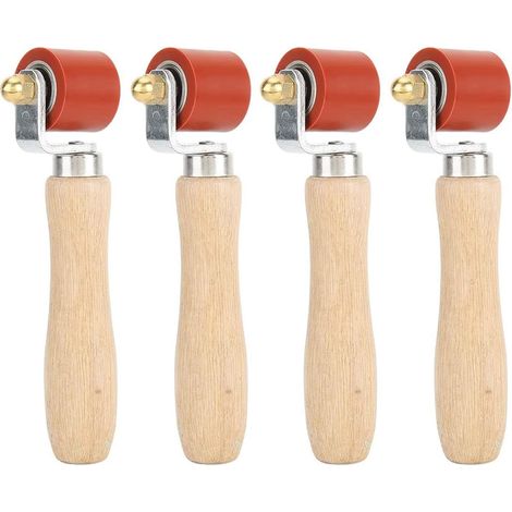 4X Rouleau de Pression à Main, Rouleau de Pression en Silicone de 28mm Rolle pour Outils de Toiture PVC / / EPDM Outils de Revêtement de Sol Outil de Soudage (1/5)