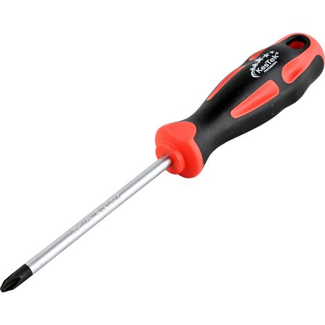 KesTek Schraubendreher PH2x100mm Kreuzschlitz Magnet Chrom Vanadium ProLine (1/3)