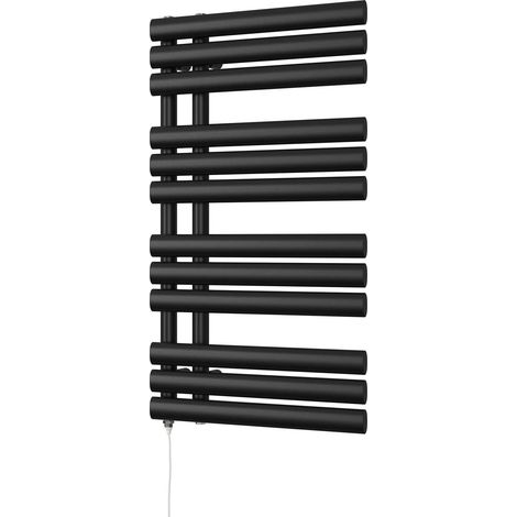 Percival - Black Electric Towel Rail H884mm x W500mm 400w Standard (1/3)