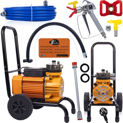 Pulverizador Airless Rosfix Strong Storm SOS03 – Motor 3500W  Bomba Acero Inox  Pintura Profesional (1/5)