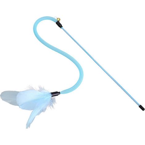 Chat Wet Jouet - Plume et Clochette Elastic Mesh - pour Intérieur Chatons Chasse (1/5)