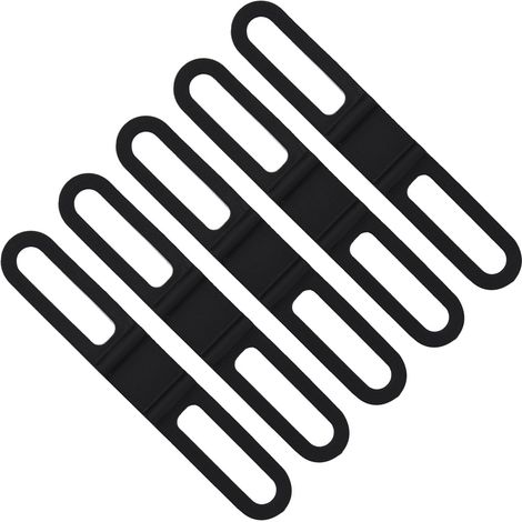 Lot de 5 sangles de fixation en silicone multi-usages pour vélo, support de lampe torche (1/5)