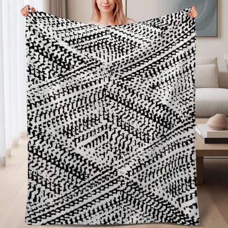 Couverture polaire confortable pour détente 60x80 pouces, usage pour lit, canapé, voyage, camping (1/4)