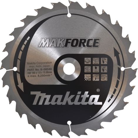Makita Kreissägeblatt, MAKFORCE 185 x 15,88 mm • 24 Zähne