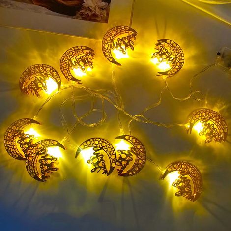 sac de lumières décoratives Ramadan guirlande lumineuse Eid Mubarak en forme d'étoile à cinq branches 1 3M20LED (1/5)