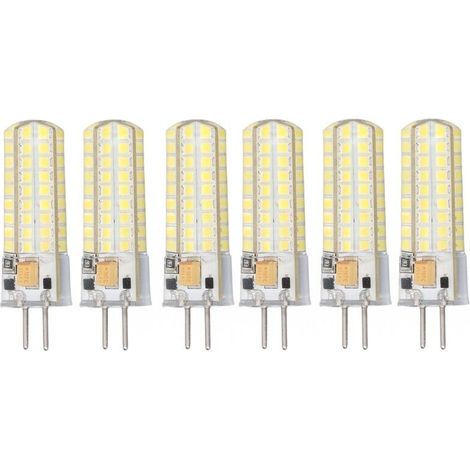 6 pièces GY6.35 ampoule LED 7W AC DC12V 700lm 72 LED 360 degrés LED ampoule de mas pour lampes suspendues plafonniers lumière blanche (6000K-6500K) (1/4)