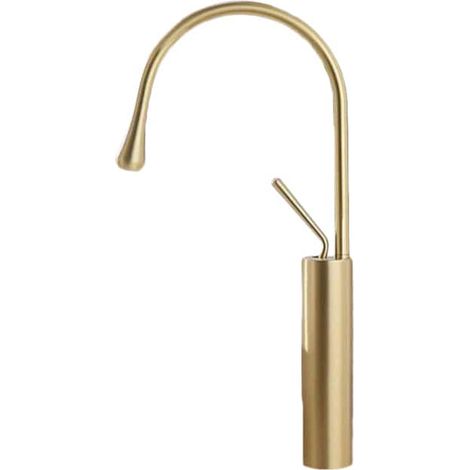 Einhebelmischer für Aufsatzwaschbecken CALGARY 48 mattgold