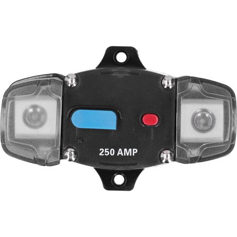 Disjoncteur automatique 250A à réarmement, protection contre les surcharges pour camping-car, bateau, système audio et vidéo (1/5)