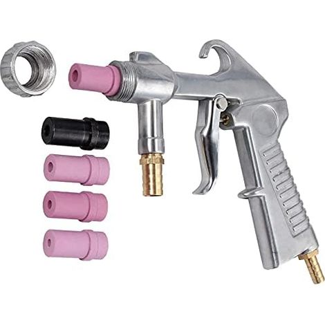 Pistolets de sablage AMTOVL + 4 buses en céramique + jeu de buses en fer de rechange Avec 4 buses en céramique et un jeu de buses en fer de rechange (1/5)