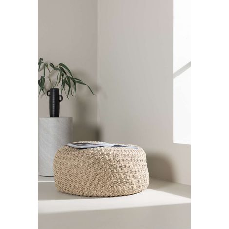 Sam pouf beige. (1/4)