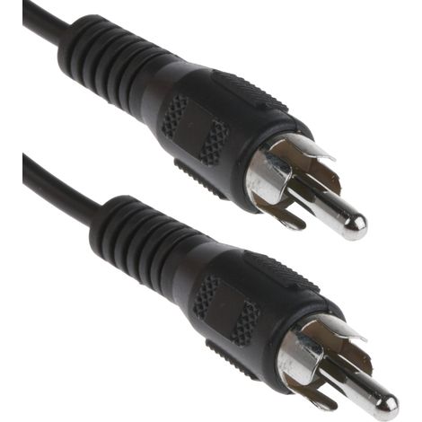 Câble RCA, RS PRO, RCA mâle RCA mâle, 5m Noir ( Prix pour 1 ) (1/3)