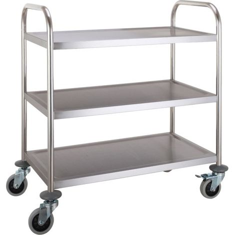 Chariot de Service Démontable - 3 Plateaux - Combisteel (1/2)