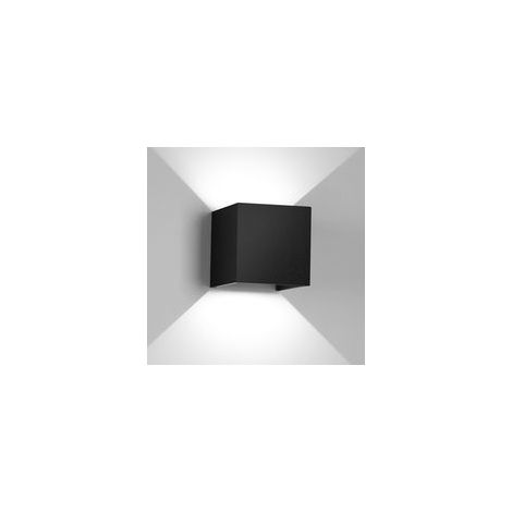 Applique intérieure/extérieure 12W, applique murale LED noire, applique murale LED moderne IP65, convient aux chambres, escaliers, pièces, jardins, terrasses, etc. (1/3)