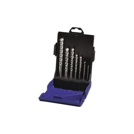Juego  de  brocas  de  impacto  de  carburo,  7  piezas,  4/75,  5/85,  8/120,  10/120,  12/150,  2x6/100mm  Ku.-K.  TW (1/3)