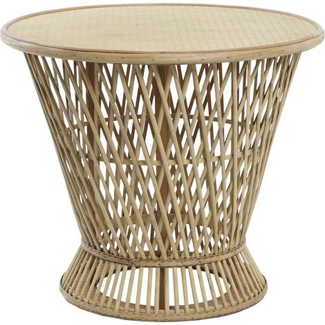 Table basse en bambou éco-conçu pour intérieur chic - Bambou teinte naturelle légère (1/4)