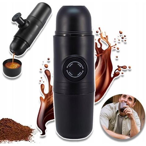 Tragbare Druckkaffeemaschine, gemahlener Kaffee, Bedienungsanleitung für Touristen
