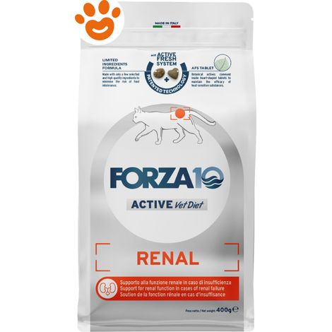 Forza10 Cat Active VetDiet Renal - Sacco 400 Gr - Cibo Secco Gatti