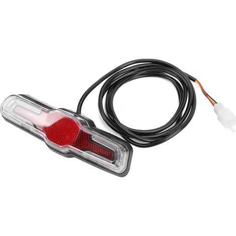 5-LED-Rücklicht aus ABS für E-Bikes (36 V, 48 V, 60 V) mit Radmotor, Sicherheitsbeleuchtung für Nachtfahrten (1/5)