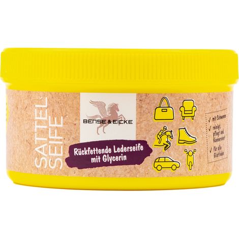 B & E Sattelseife mit Schwamm - 250 ml