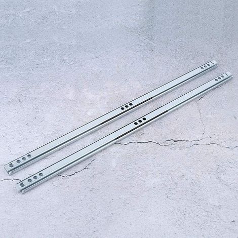 Lot de 2 glissières à billes 40,6 cm (16 pouces) pour tiroirs, rails (1/5)