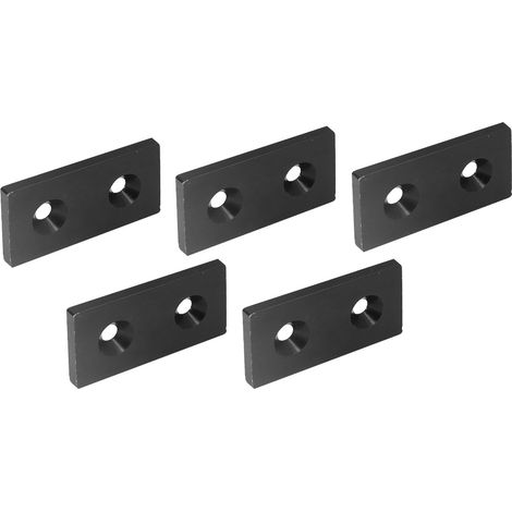 5 Pièces Bouchons de Finition pour Profilés Aluminium 40x40, Capuchons de Protection pour Rails Linéaires, Couvercles Extrémité Noir