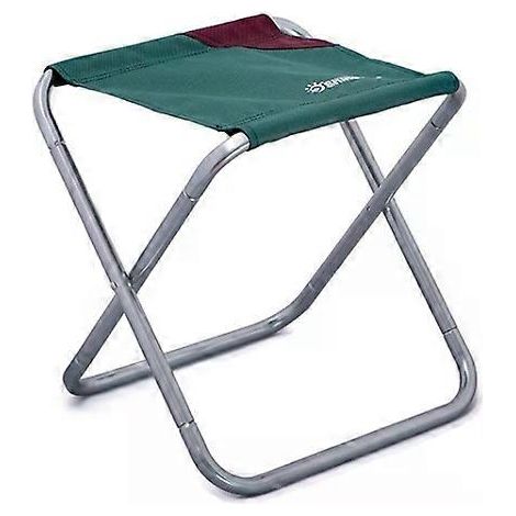 Grand tabouret pliant portable vert foncé pour le camping et la pêche (1/2)