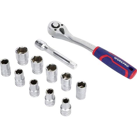 WorkPro Kit inserti a bussola 12 parti WP202586 (1/2)