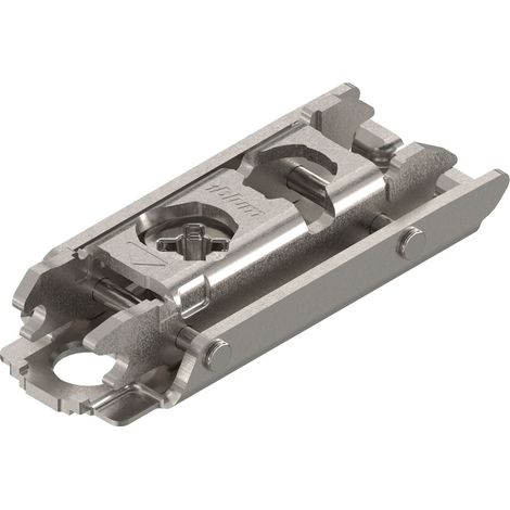 BLUM CLIP Exzenter Montageplatte gerade, Stahl, Schrauben, Distanz 0 mm
