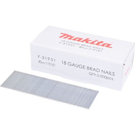 CHIODI MAKITA 18GA D.1,2 X 40mm, 5000 PEZZI - F-31931