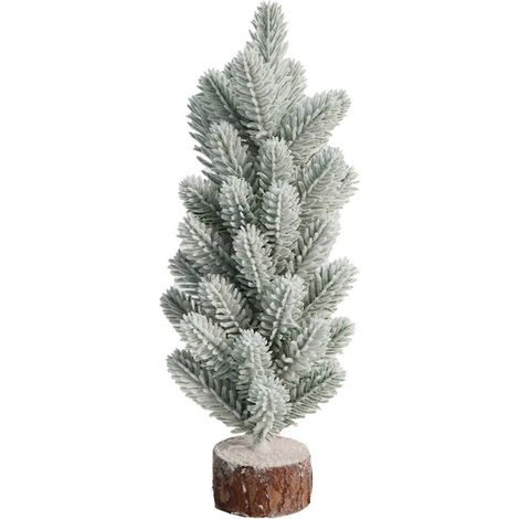Freundlicher Mini-Weihnachtsbaum aus Schneezeder, kompakte Holzdekoration für den Schreibtisch, ideal als Weihnachtsgeschenk oder Partyzubehör, mehrfarbig (1/5)