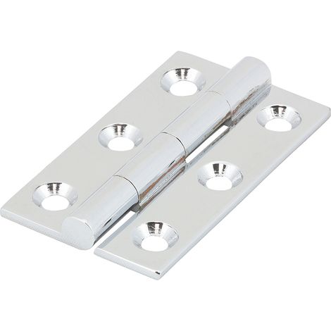 TIMCO Solid Drawn Brass Hinges Polished Chrome - 50 x 28