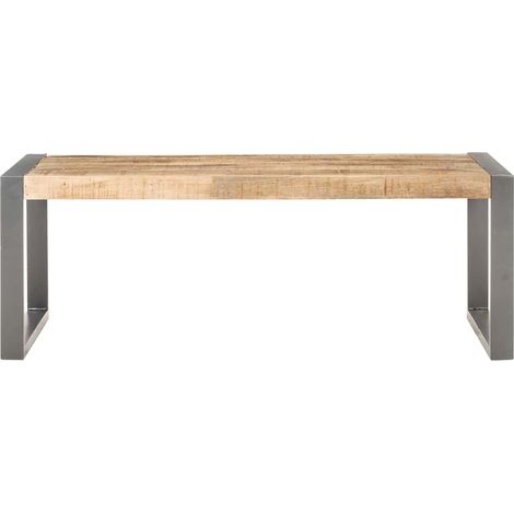 Maison Exclusive - Tavolino da Salotto 110x60x40 cm in Legno di Mango Grezzo (1/5)