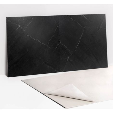 Panneau décoratif mural autocollant vinyle imperméable – Marbre classique 100 x 50 cm – Installation facile sans outils – Pour murs et meubles (1/5)