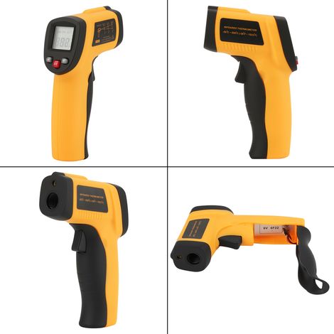 Thermomètre infrarouge numérique sans contact GM550, pistolet de mesure de température laser (1/5)