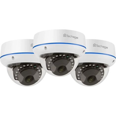 Techage Überwachungskameras, 4MP & 5MP Auflösung, Dome-Design, 3PCS 5MP KAMERA (1/2)