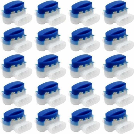 20 Pièces connecteurs de câble, 314 connecteurs de câble remplis de gel résines terminaux, connecteur Étanche raccords de câbles pour jardin extérieur robot voiture Tondeuse (1/5)
