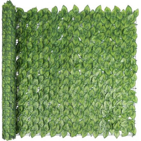Künstliche Heckenrolle 300 x 150 cm Grün-meliert Künstliche Heckenrolle – grüne Heckenrolle – Sichtschutzhecke für den Außenbereich (1/5)